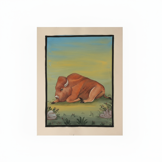 Bison Wall Art Zoomed